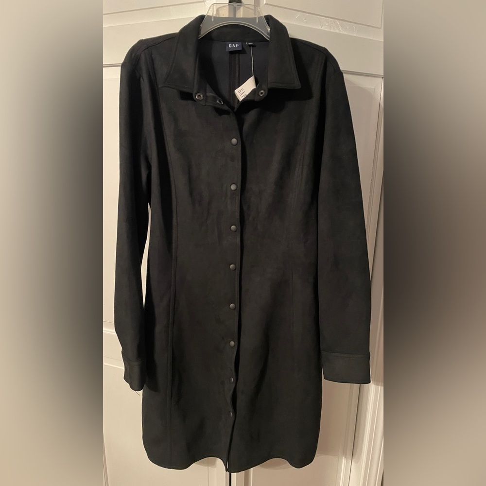NWT Gap Faux Suede Mini Dress - Picture 3 of 9